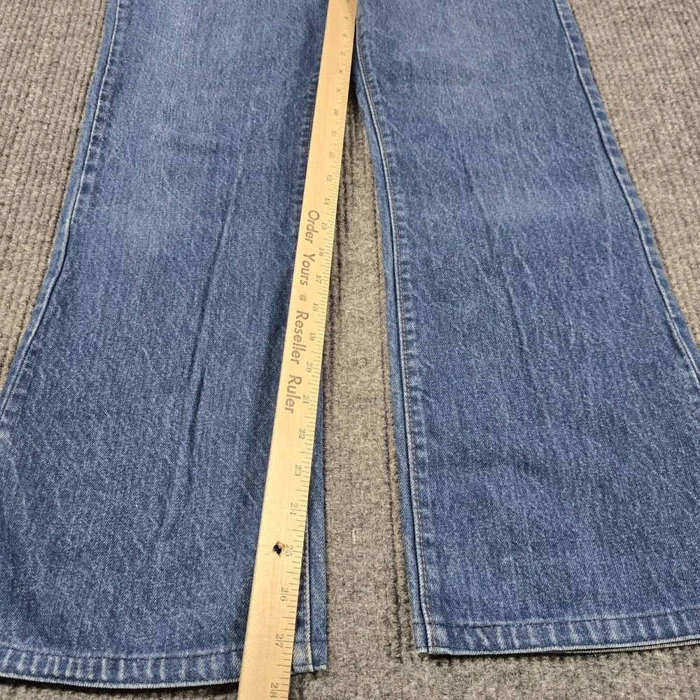 Vintage 80s Levi's 517 Jeans Mens 32x32 Blue‎ Bootcut USA Custom Snap Button Fly